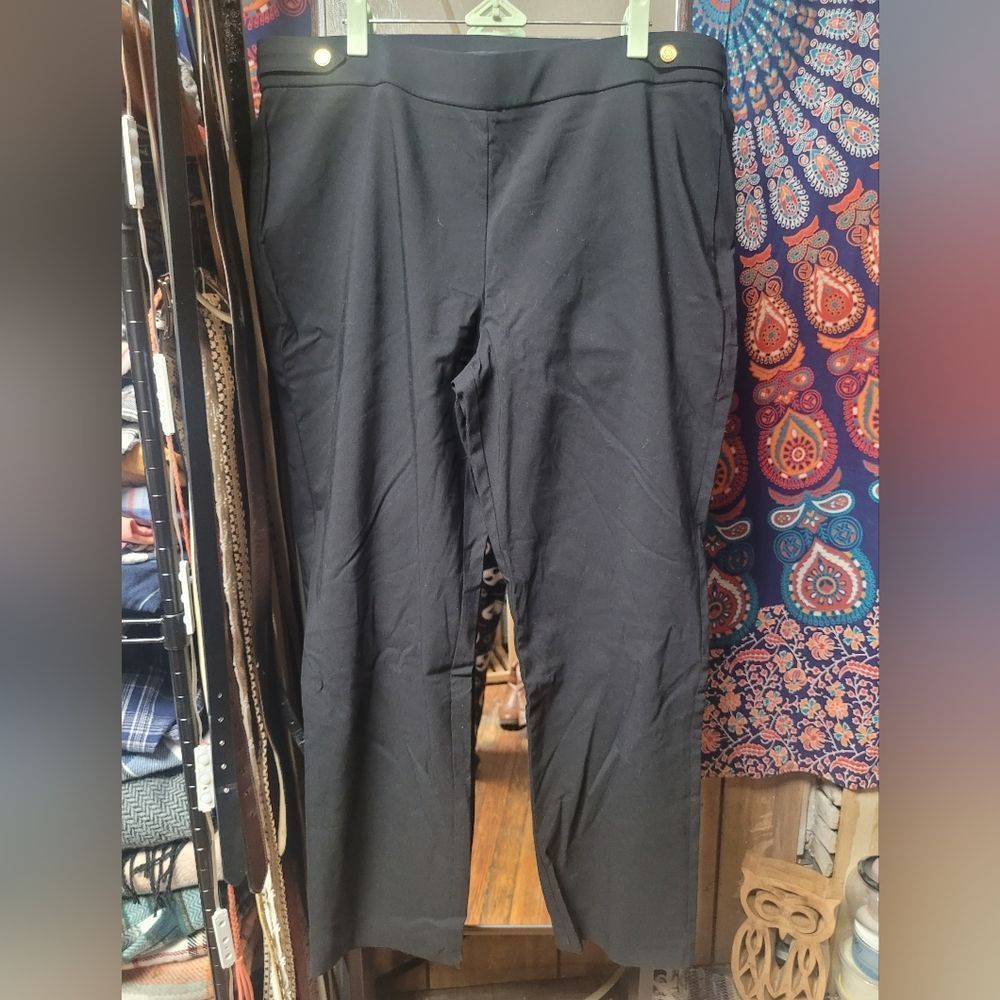 Black Pull on Pants